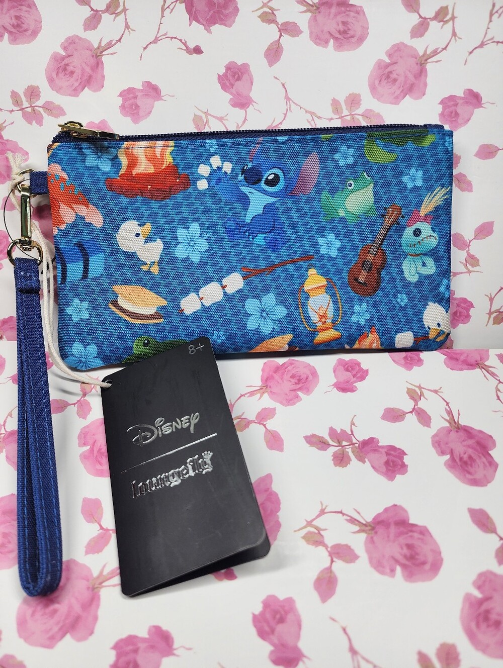 Loungefly Lilo And Stitch Smore Campfire Wristlet NWT